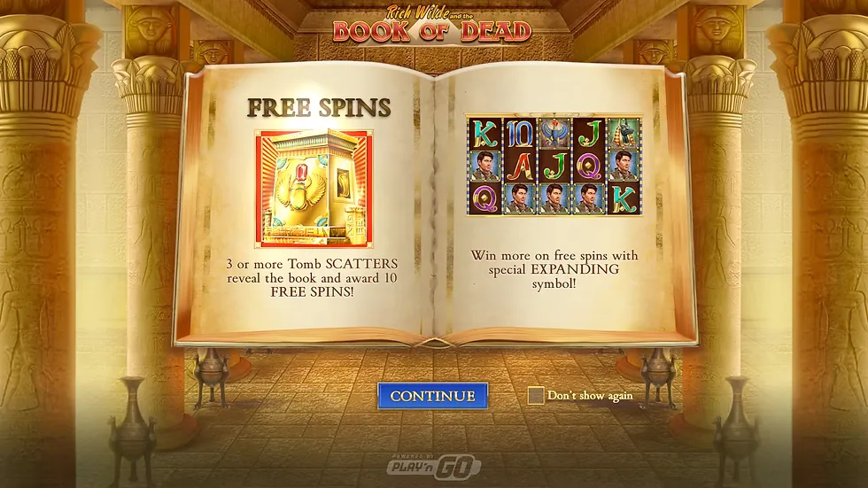 Book of Dead freespins bonusrunda